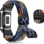 سوار مضفر من كوجيو لساعة فيتبيت تشارج 6 / فيتبيت تشارج 5، سوار ساعة بديل للرجال والنساء، سوار بديل مغناطيسي متوافق مع فيتبيت تشارج 6 / فيتبيت تشارج 5