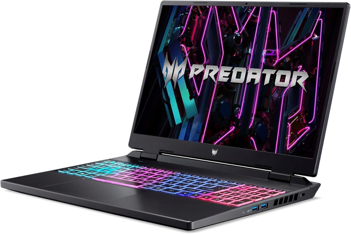 ⁦ايسر لابتوب العاب بريداتور هيليوس نيو 16 الجيل 14 انتل كور i9-14900HX 24 نواة حتى 5.80GHz/8GB انفيديا RTX4070/16 انش 240Hz/واي فاي 6E/RGB KB/ويندوز 11 هوم/اسود (16GB RAM | 1TB SSD)⁩ - الصورة ⁦11⁩