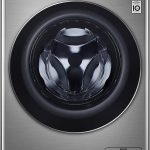 LG غسالة 10 كجم ومجفف 7 كجم تحميل امامي بتقنية الذكاء الاصطناعي DD بالبخار + اكبر 1400 دورة في الدقيقة، لون فضي، موديل F4V5RGP2T (اصدار عالمي)