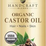 هاند كرافت بليندز زيت الخروع العضوي - 16 اونصة سائلة - نقي وطبيعي 100% - زيت عالي الجودة لنمو الشعر والرموش والحواجب - زيت حامل - زيت للشعر والجسم - مضغوط للطرد