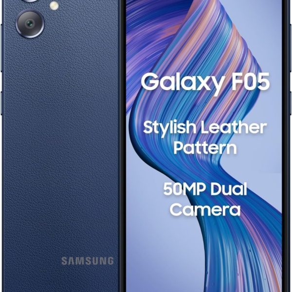 سامسونج جوال جالكسي F05 (ازرق توايلايت، ذاكرة تخزين 64GB، ذاكرة RAM 4GB) | ميديا تيك هيليو G85 | كاميرا مزدوجة 50MP | كاميرا امامية 8MP | بطارية 5000mAh | شحن سريع 25 واط | شاشة 90Hz | شريحتين اتصال