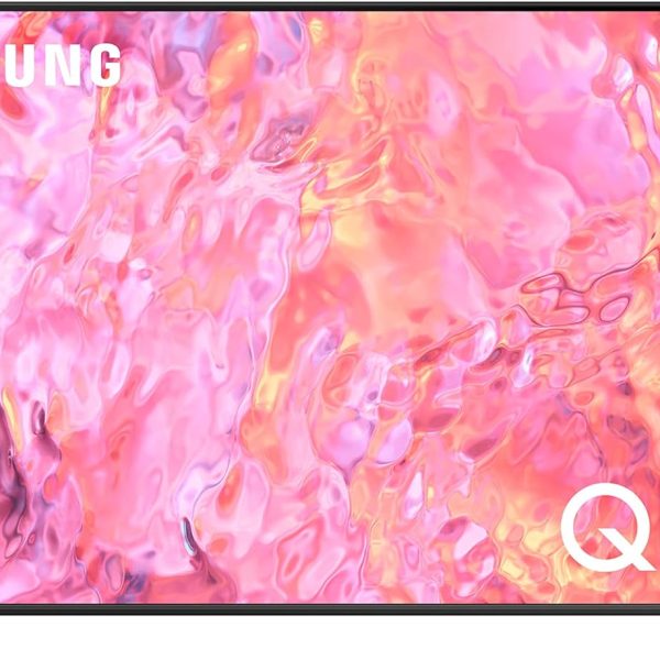 تلفزيون سمارت QLED Q60C من سامسونج، 65 بوصة، رمادي تيتان، 2023، كوانتوم دوت، HDR10+، ايرسليم، موزع ذكي، QA65Q60CAUXZN