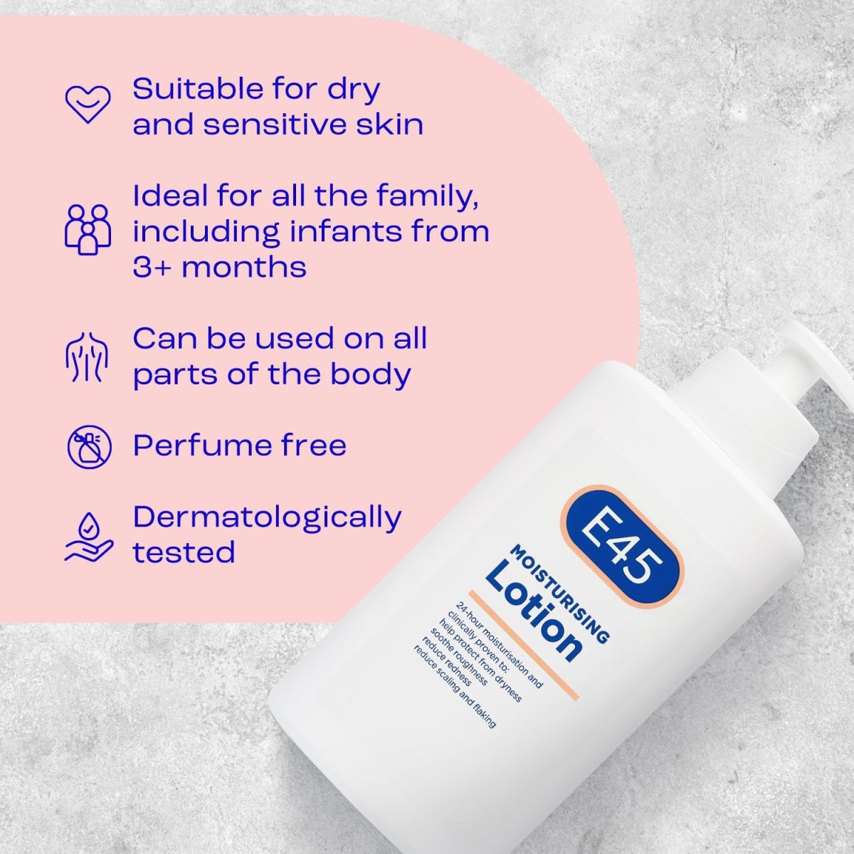 ⁦لوشن E45 المرطب للجسم - 500 مل⁩ - الصورة ⁦3⁩