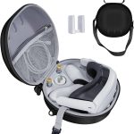 جي دي دي وين شنطة حمل صلبة متوافقة مع ميتا اوكيولوس كويست 3، سماعة العاب الواقع الافتراضي وملحقات اجهزة التحكم باللمس، شنطة حمل مناسبة للسفر والمنزل (اسود)