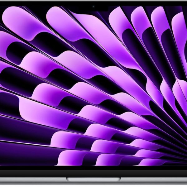 MacBook Air موديل 2024 من Apple (مقاس 13 إنش، شريحة Apple M3 بوحدة معالجة مركزية ثمانية النوى ووحدة معالجة رسومات غرافيك مع 10 نوى، ذاكرة موحدة 8GB‏، 512GB) - رمادي فلكي؛ العربية/الإنجليزية