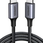 يوجرين كابل يو اس بي سي بطول 1 متر، سلك مضفر من النايلون بقوة 60 وات، كابل USB-C إلى تايب سي 2.0، شحن سريع متوافق مع آيفون 16 برو ماكس، آيباد/آير، ماك بوك برو/ايار، جالكسي S24 S23 الترا، شاومي، إلخ