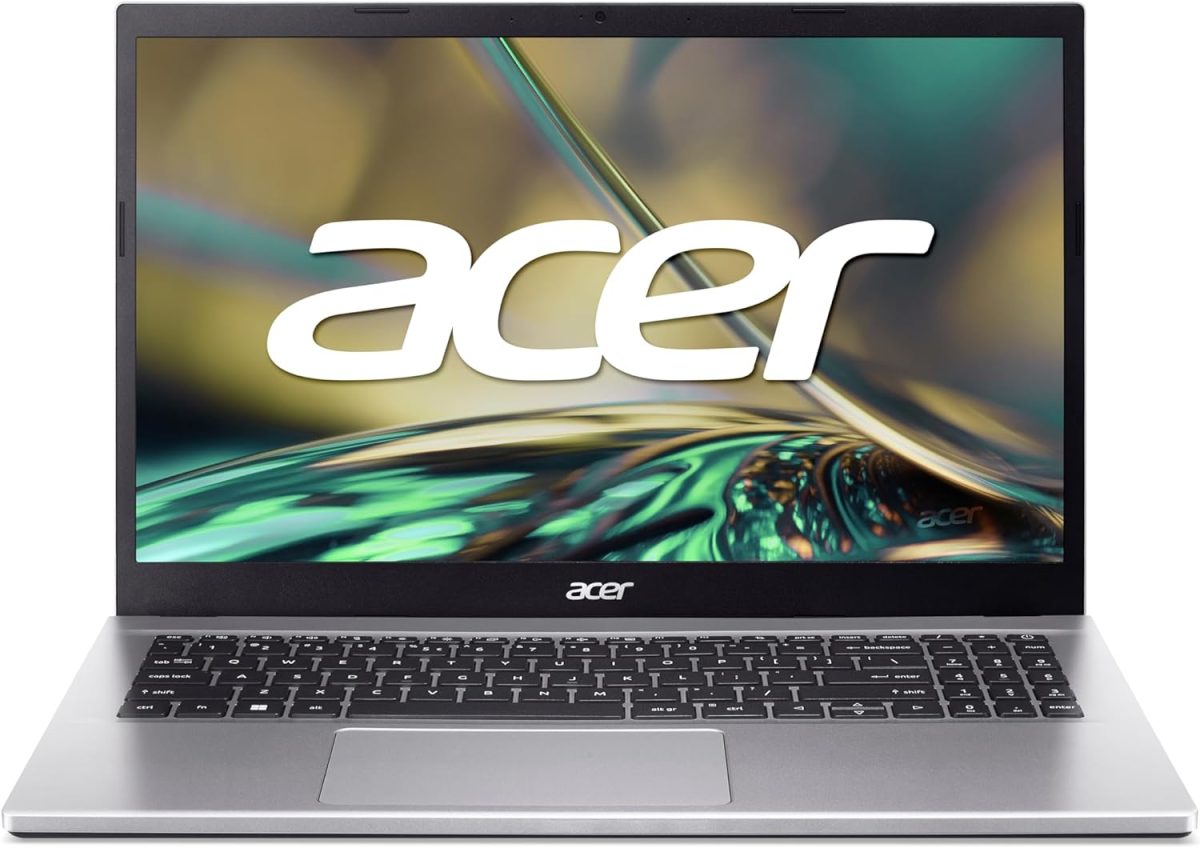 ايسر لابتوب اسباير 3 (A315-59-53DW) بشاشة FHD مقاس 15.6 انش ومعالج انتل كور i5-1235U وذاكرة RAM 16GB وSSD 1TB وبطاقة رسومات انتل ايريس Xe وويندوز 11 وكيبورد QWERTZ فضي