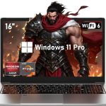 لابتوب العاب 2025 16 انش بمعالج AMD رايزن 7 5825U وDDR4 16GB وSSD 1T وشاشة FHD 1920×1080P وويندوز 11 برو وواي فاي 6 وكيبورد باضاءة خلفية وHDMI للطلاب والمكتب والعمل