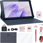 تابلت سي ايديا 9 انش، 8GB+512GB، واي فاي 5G LTE، تابلت اندرويد 12 قابل للتوسيع 512GB TF 5MP+8MP كاميرا مزدوجة مع حافظة، تابلت للبالغين والمراهقين، CM915 (رمادي)