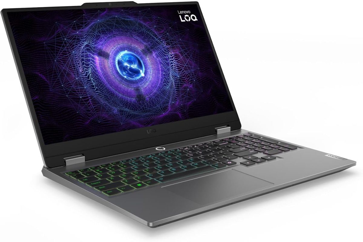 لينوفو لابتوب العاب ال او كيو 15IRX9، شاشة 15.6 انش FHD IPS 144Hz، انتل كور i7-13650HX، ذاكرة RAM DDR5 24GB، SSD 512GB، انفيديا جيفورس RTX 4060 8GB، كيبورد انجليزي باضاءة خلفية، رمادي