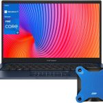 اسس لابتوب فيفو بوك 14 X1404ZA رفيع بشاشة 14 انش FHD ومعالج كور i3-1215U وذاكرة RAM 8GB وSSD 128GB وبطاقة رسومات انتل ايرس Xe وويندوز 11 هوم، ازرق