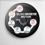 غسالة ونشافة من جنرال تيك 8/5 كجم، تعبئة امامية اوتوماتيكية بالكامل، غسيل وتجفيف 8 كجم و5 كجم، 1400 دورة في الدقيقة، 16 برنامج غسيل، لون ابيض، محرك بي ال دي سي، كفالة لمدة عام