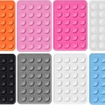 8 قطع من مقابض الهاتف اللاصقة من السيليكون من لانجذرينج، حافظة تثبيت بالشفط لهاتف ايفون واندرويد، مقبض جوال لاصق بدون استخدام اليدين، حامل مراة للجوال لالتقاط صور السيلفي ومقاطع الفيديو (متعدد