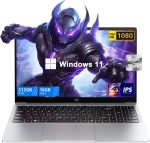 لابتوب كايجر 2025 بمعالج انتل توين ليك N150 (حتى 3.6GHz)، 16GB DDR4 512GB SSD ويندوز 11، 15.6 انش IPS 1080P، USB3.2، عمر بطارية طويل