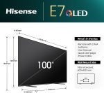 ⁦هايسينس تلفزيون ذكي QLED 100 بوصة 144Hz 100E7N - لون كوانتوم دوت ومضخم صوت مدمج ودولبي فيجن اتموس ووضع صانع الأفلام ويوتيوب ونتفليكس وشاهد وديزني بلس (2025 جديد)⁩ - الصورة ⁦7⁩