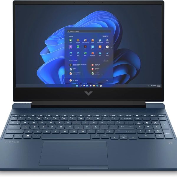 HP لابتوب العاب فيكتوس 15-fb1005ne بشاشة FHD 15.6 انش ومعالج AMD رايزن 5-7535HS وذاكرة RAM DDR5 8GB وSSD 512GB وبطاقة رسومات انفيديا جيفورس RTX™ 2050 4GB وويندوز 11 وكيبورد انجليزي-عربي، ازرق -