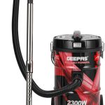 جيباس مكنسة كهربائية اسطوانية GVC2598 بقدرة 2300 واط وسعة 25 لتر - محمولة ايه بي اس/ نحاس/ حديد| مؤشر امتلاء الغبار مع وضع وقوف السيارات| وظيفة منفاخ هواء مع قوة شفط قابلة للتعديل | ضمان لمدة عامين من