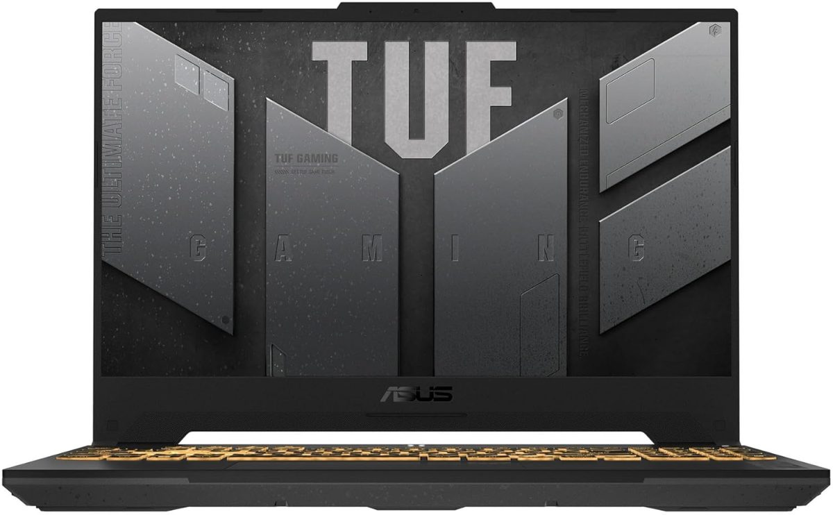 اسس لابتوب العاب تي يو اف F15 بشاشة 15.6 انش FHD 144Hz ومعالج انتل كور i7-13620H وذاكرة DDR5 سعة 16GB وSSD 1TB وبطاقة رسومات انفيديا جيفورس RTX 4060 8GB وويندوز 11 وكيبورد انجليزي، رمادي ميكا