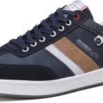 اريجو بيلو حذاء رياضي كاجوال للرجال من الجلد بتصميم كلاسيكي مناسب للعمل والمشي مقاس 41-46