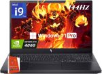 ايسر لابتوب العاب نيترو في 15، انتل i9-13900H حتى 5.4GHz، جيفورس RTX 4060، شاشة 15.6 انش 144Hz IPS، 64GB DDR5، 4TB SSD، واي فاي 6، كيبورد باضاءة خلفية، ويندوز 11 برو، ماوس العاب 256GB UFD