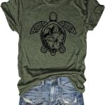 بيوبجيسك تي شيرت نسائي صيفي مطبوع عليه زرافة مرحة ولطيفة برسومات حيوانات