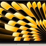 ابل ماك بوك اير 2024 (13 انش، شريحة ابل M3 مع وحدة معالجة مركزية ثمانية النواة ووحدة معالجة رسومات جرافيكية ثمانية النواة، ذاكرة موحدة 16GB، 256GB) - ستارلايت (مجدد)