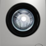 غسالة اوتوماتيك تحميل امامي من هوفر، غسالة حمولة 7 كغم و1000 لفة في الدقيقة، بلون فضي، صُنعت في تركيا، HWM-V710-W