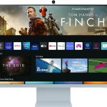 سامسونج تلفزيون سمارت مسطح ام 8 مقاس 32 بوصة بدقة 4 كيه الترا اتش دي (ازرق دايلايت)