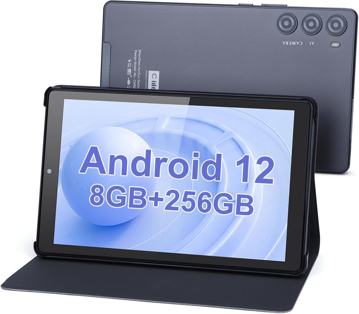 C Idea 9-Inch Android 12 Tablet, 8GB+256GB, 5+8MP Camera, 4G SIM Card Slot, 5G WiFi, GPS, 8000mAh Battery, CM925 (Gray)