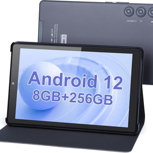 C Idea 9-Inch Android 12 Tablet, 8GB+256GB, 5+8MP Camera, 4G SIM Card Slot, 5G WiFi, GPS, 8000mAh Battery, CM925 (Gray)