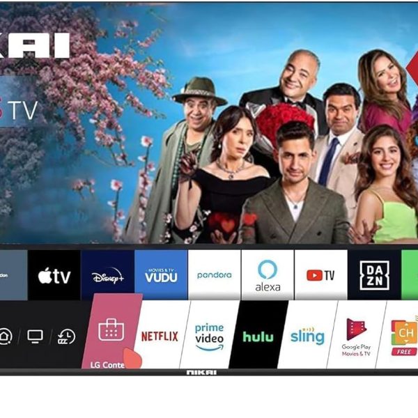 نيكاي تلفزيون سمارت 65 بوصة UHD LED ويب او اس من سلسلة بلاتينيوم، جهاز تحكم عن بعد سحري وشاشة سينما 4K الترا اتش دي ار، صوت دولبي، تحكم صوتي ذكي، تطبيقات يوتيوب ونتفليكس وشاهد - NIK65MEU4STN