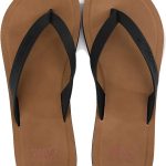 اريجو بيلو شبشب فليب فلوب للنساء، شبشب جلد كاجوال للشاطئ صندل مسطح غير قابل للانزلاق، حذاء مريح مقاس 36-41