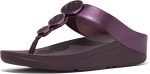 FitFlop Halo Bead-Circle Metallic Toe-Post womens Slide Sandal
