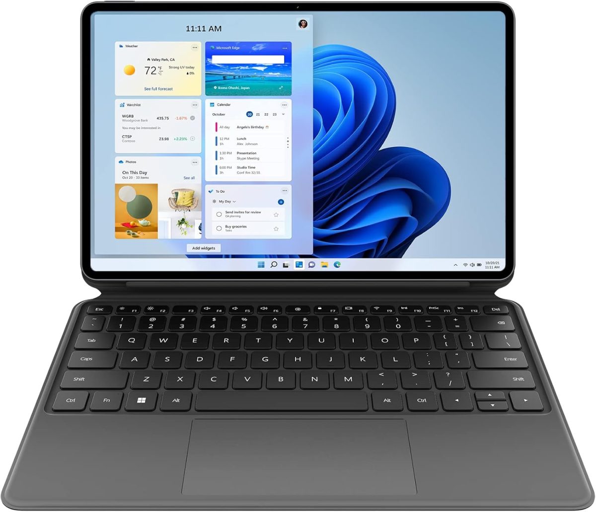 هواوي لابتوب ميت بوك اي 2022 بشاشة لمس 12.6 انش 2 في 1 وويندوز 11 وذاكرة RAM 16GB وذاكرة روم 512GB ومعالج انتل كور TM i5 الجيل 11 وبطاقة رسومات انتل ايريس اكس اي الجديدة وشحن سريع 65 واط لون رمادي