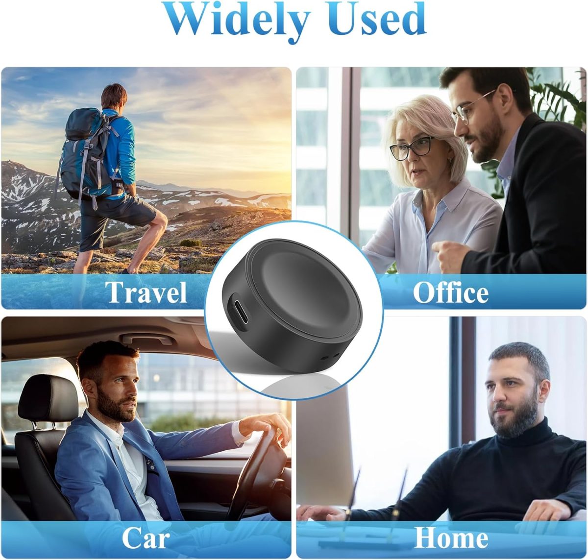 ⁦قاعدة شحن USB C لساعة سامسونج جالكسي 7/6/5/4/3/FE/الترا، قاعدة شحن مطورة لساعة جالكسي 6 كلاسيك/5 برو/4 كلاسيك، شاحن فقط (اسود)⁩ - الصورة ⁦4⁩