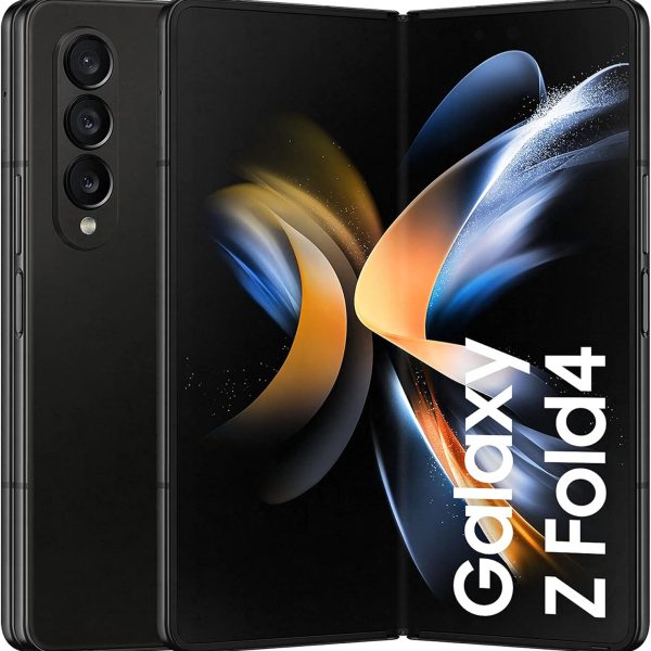 جوال سامسونج جالكسي Z Fold4 القابل للطيّ، يدعم شريحتين، نظام أندرويد، ذاكرة داخلية 256GB، لون أسود