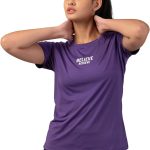 تيشيرت رياضي مطبوع بقصة عادية للنساء من فيوزفيت، مناسب لصالة الالعاب الرياضية والتدريب