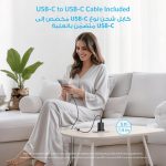 ⁦انكر شاحن USB C 45 واط، شاحن سريع PPS مع كابل، متوافق مع اللابتوب، شحن فائق السرعة 2.0 لسامسونج جالاكسي S25/S24 الترا/S24/S23+/نوت 20، ايفون 16/15، بكسل (كيبل USB C الى C بطول 5 اقدام)⁩ - الصورة ⁦5⁩