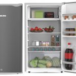 ثلاجة نيكاي بباب واحد بسعة 125 لتر - لون فضي NRF125SS 1