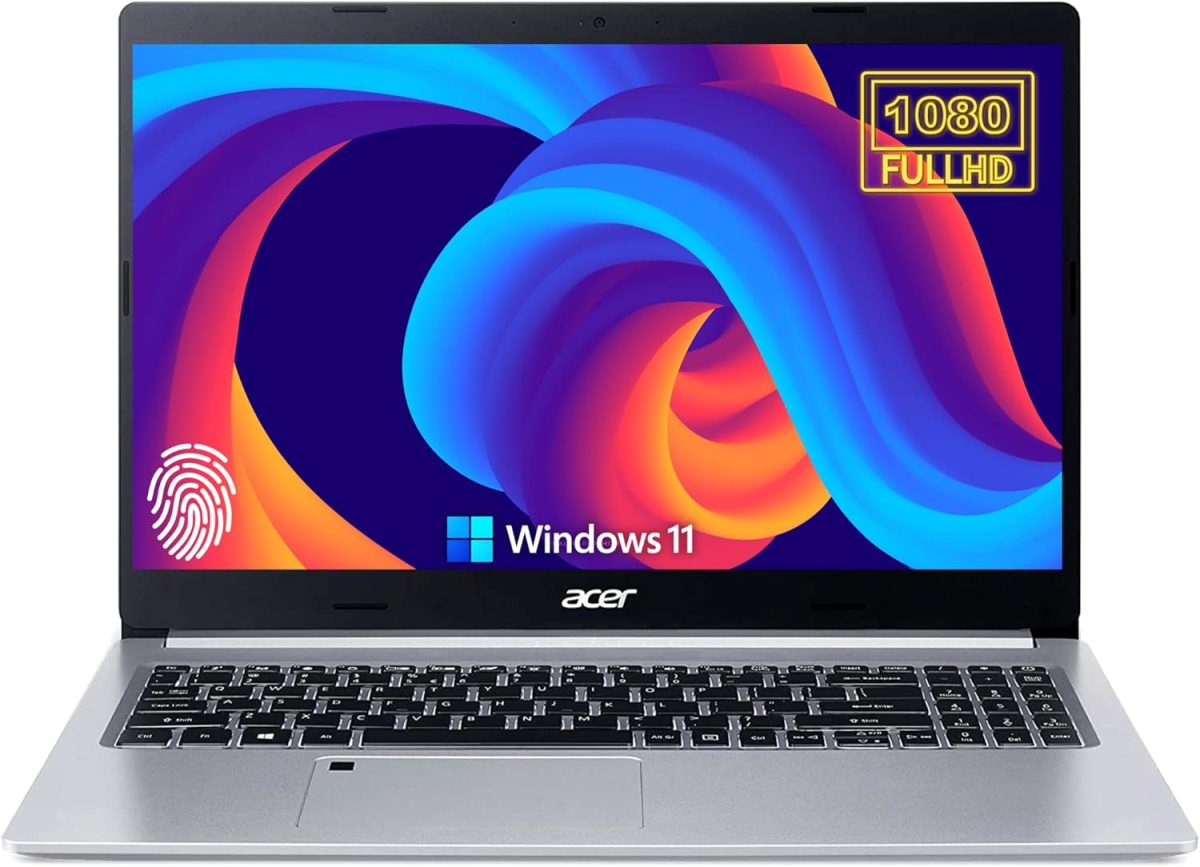 ايسر لابتوب اسباير 5 رفيع 2023 بشاشة 15.6 انش FHD وRAM 20GB وSSD 1TB ومعالج AMD رايزن رباعي النواة وكيبورد باضاءة خلفية وتسجيل بصمة الاصبع ومنفذ HDMI ومنفذ ايثرنت ومنفذ نوع C وويندوز 11 اس (مطور)