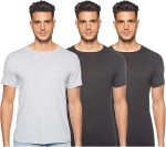 تي شيرت Hanes Ultimate للرجال كبير 4 قطع برقبة دائرية