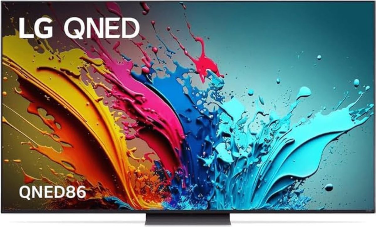 LG جهاز تحكم عن بعد ذكي Qned86 بدقة 4K مقاس 65 بوصة بتقنية الذكاء الاصطناعي Hdr10 Webos24 2024 65Qned86T6A.Amve اسود