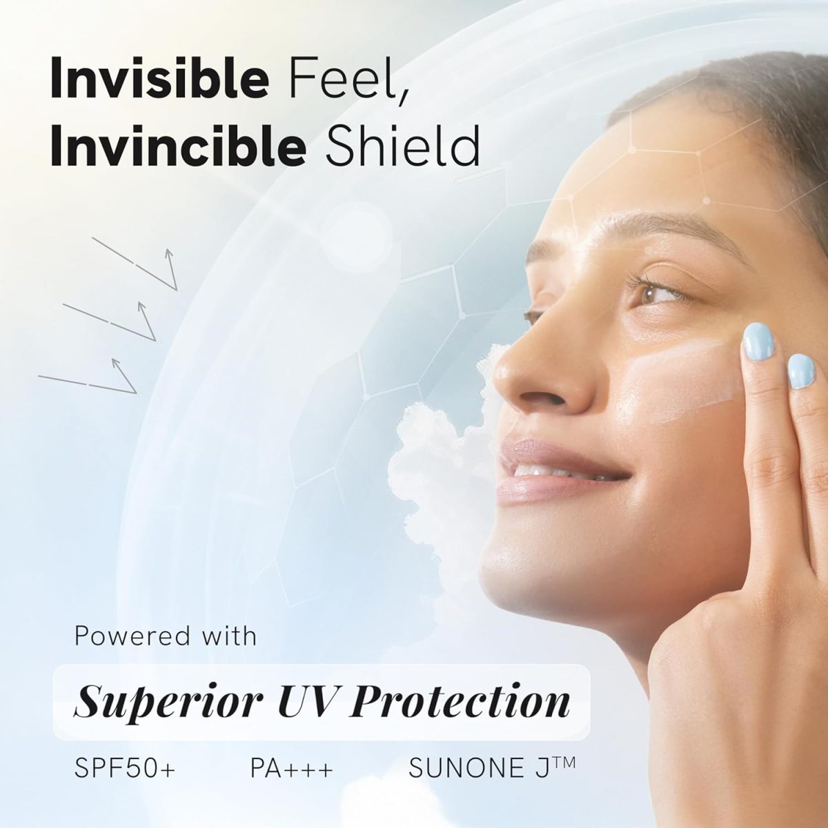 ⁦Be Bodywise Ultra Light Sunscreen SPF 50 PA+++ for Oily, Dry, Acne-prone Skin | Broad Spectrum Protection & Blue Light Protection | No White Cast | Non-Greasy | Korean Anti-Acne Technology | Water⁩ - الصورة ⁦2⁩