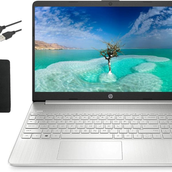 HP لابتوب 15.6 FHD IPS ومعالج انتل رباعي النواة i5-1135G7 جيل 11 (حتى 4.2GHz افضل من i7-1060G7) وRAM 32GB وSSD PCIe 1TB وبطاقة عرض مرئي ايرس Xe وبلوتوث وHDMI وواي فاي وويندوز 11 وملحقات جي ام (مطورة)