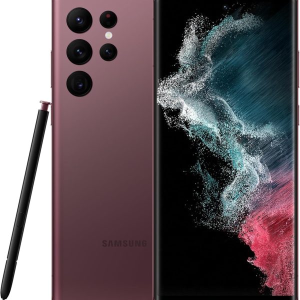 سامسونج جالكسي S22 الترا SM-S908B - 8 جيجابايت 128 جيجابايت (بورغندي)