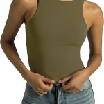 بلوزة بدون أكمام بقبة عالية للنساء، قمصان يوغا قصيرة ببطانة مزدوجة تبرز المنحنيات من كولورفول كوالا