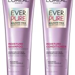 لوريال باريس شامبو وبلسم مويستشر خالي من الكبريتات للشعر المصبوغ من ايفر بيور، 8.5 اونصة (مجموعة من قطعتين)