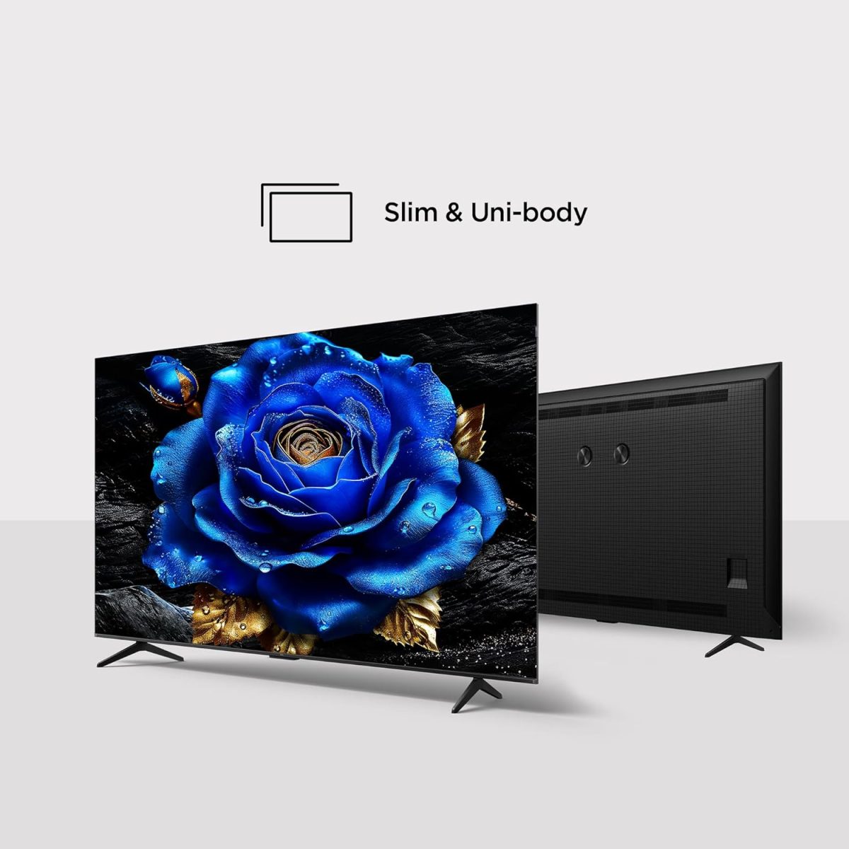⁦TCL تلفزيون ذكي 65 بوصة 4K QLED ملون كوانتوم كريستال HDR 10+ للالعاب، جوجل تي في ودولبي فيجن اتموس ودي تي اس فيرتشوال اكس وام ام ام سي وتحكم صوتي جيم ماستر بتصميم نحيف - 65T6C (موديل 2025)⁩ - الصورة ⁦6⁩