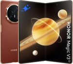 اونر هاتف ذكي ماجيك في 3 الجيل الخامس 5G، ذاكرة RAM 12GB + ذاكرة روم 512GB، شريحتين اتصال، بني محمر مع هدايا مجانية وحماية للشاشة - اصدار الشرق الاوسط
