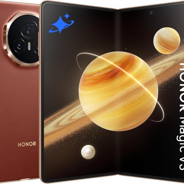 اونر هاتف ذكي ماجيك في 3 الجيل الخامس 5G، ذاكرة RAM 12GB + ذاكرة روم 512GB، شريحتين اتصال، بني محمر مع هدايا مجانية وحماية للشاشة - اصدار الشرق الاوسط